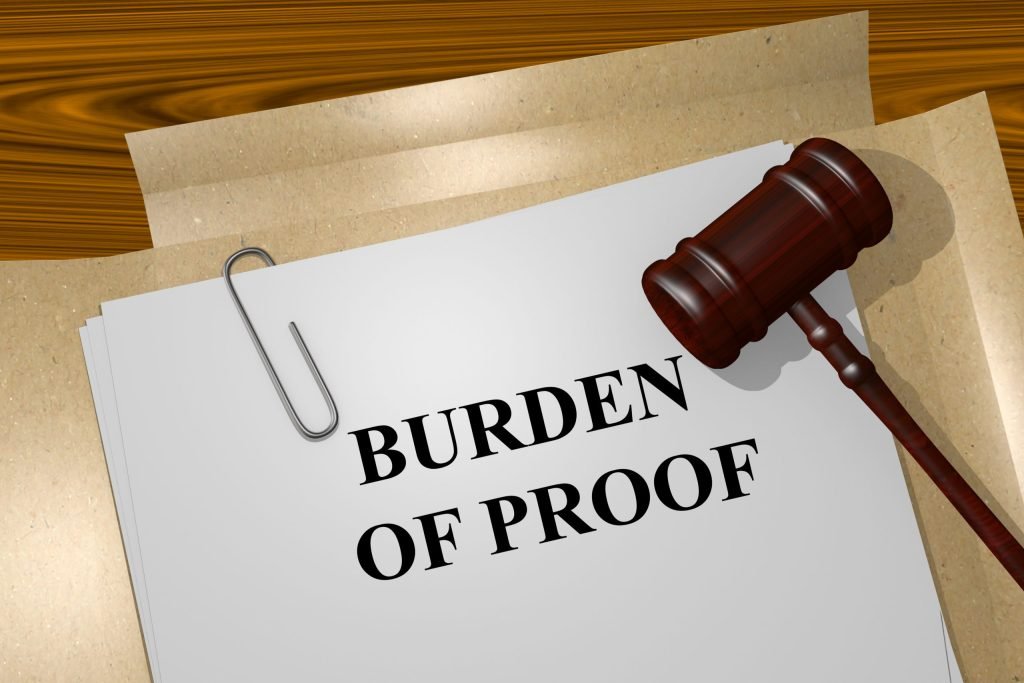 burden of proof